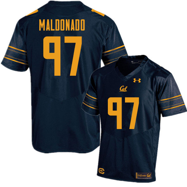 Men #97 Aaron Maldonado Cal Bears UA College Football Jerseys Sale-Navy